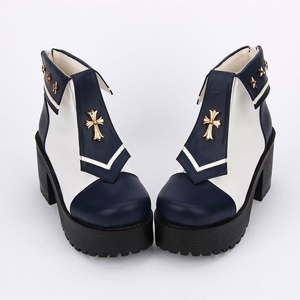 Military Style Lolita Ankle Boots