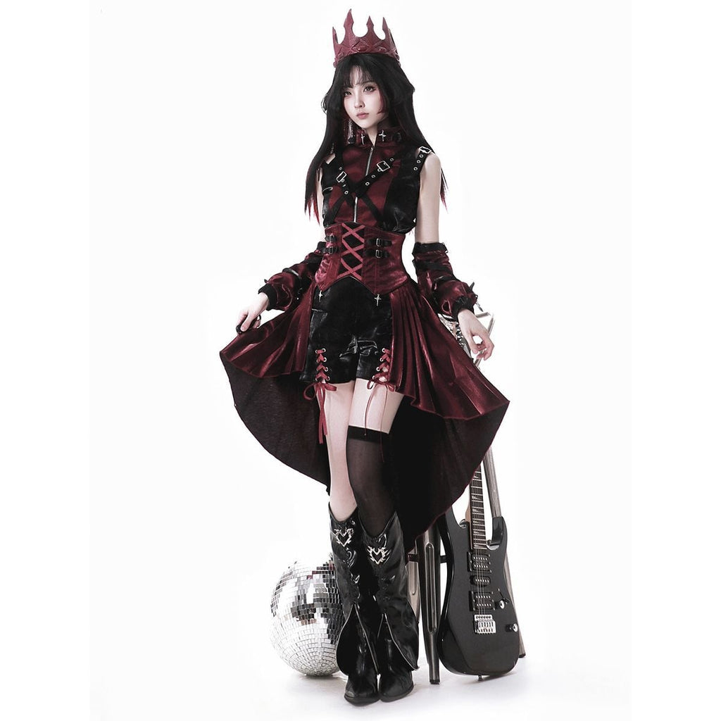 Gothic Punk Rock Red & Black Set