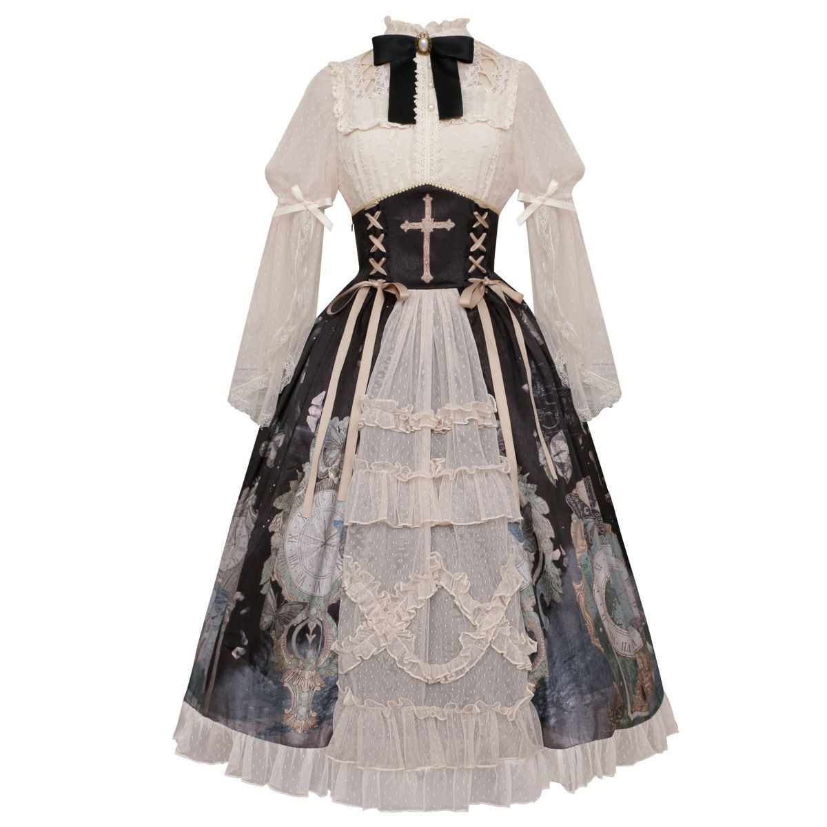 Chic Gothic Cross Lolita Dress
