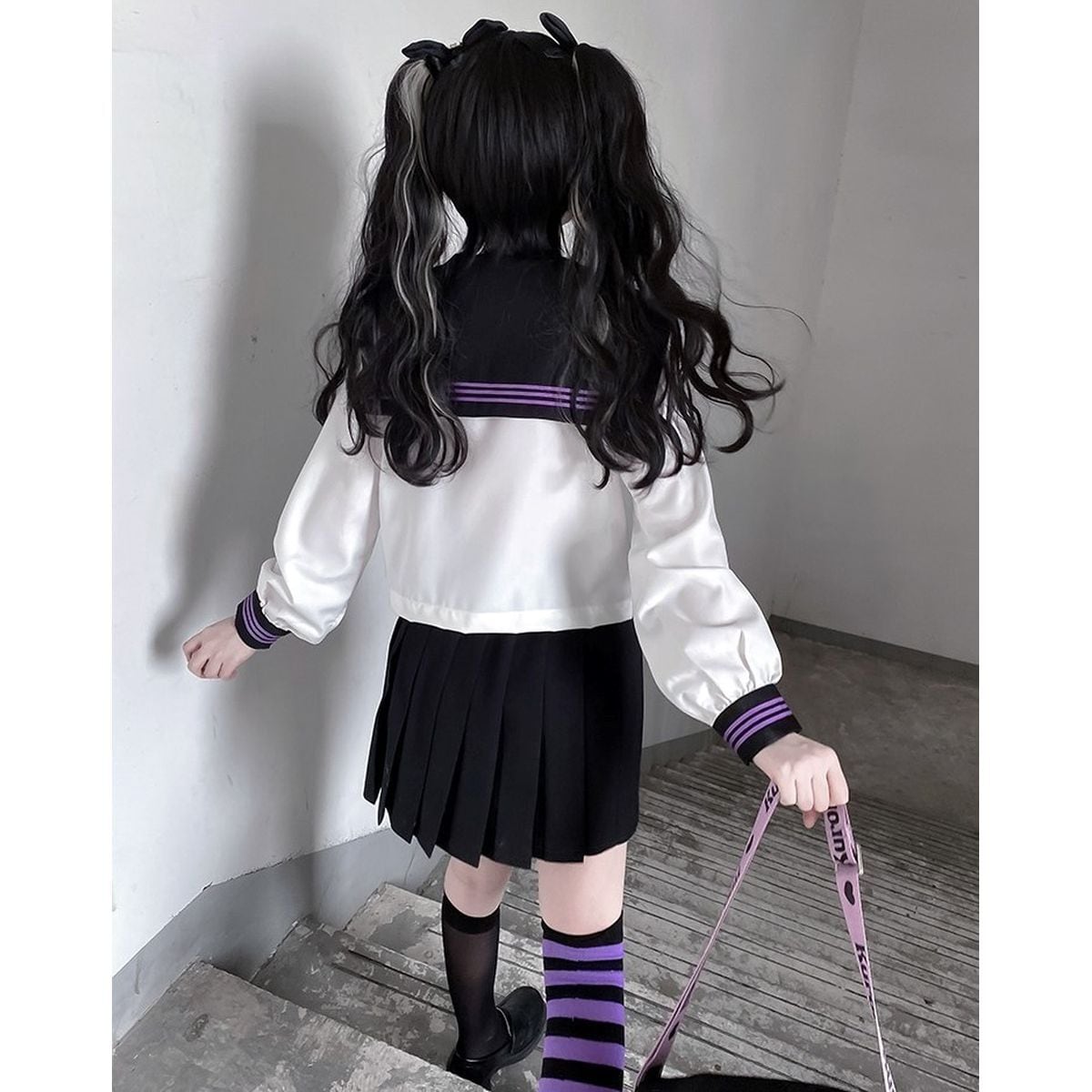 Purple and Black Sailor Uniform