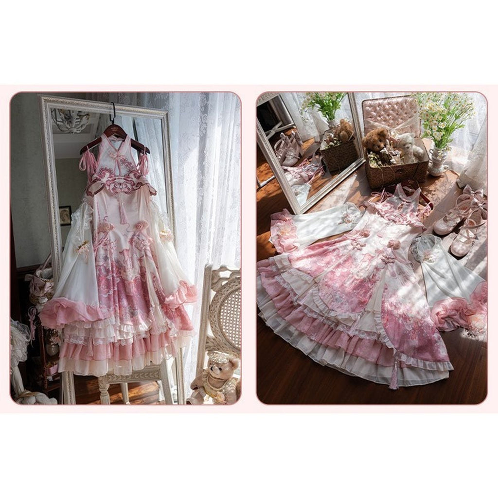Cherry Blossom Chinese-Inspired Dress