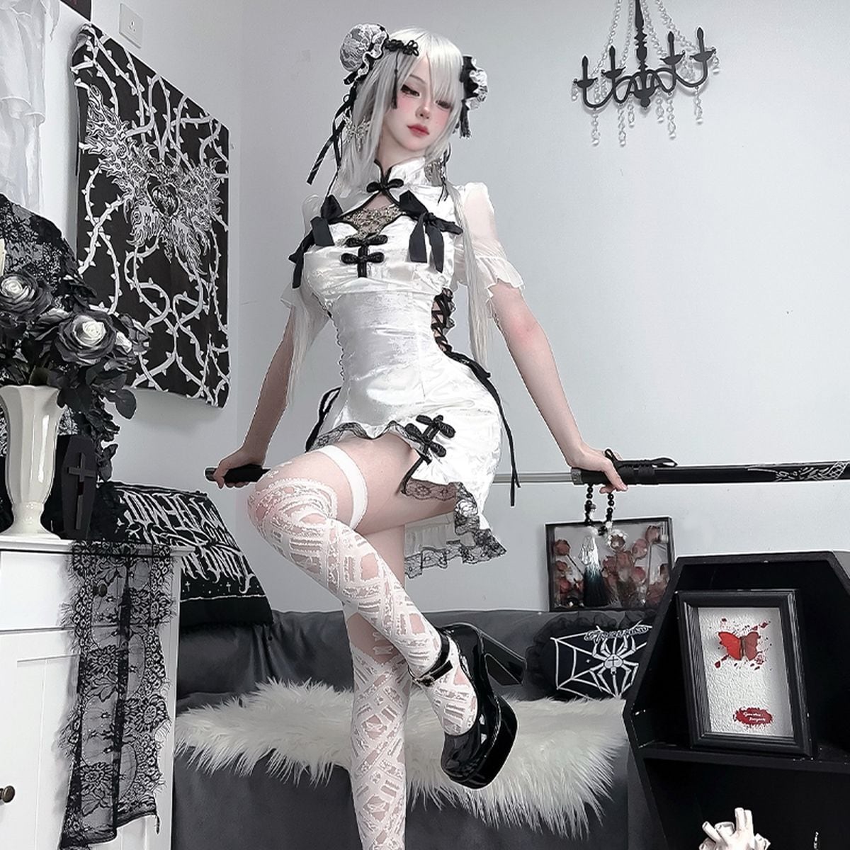 Cute Mini Chinese Style Dress