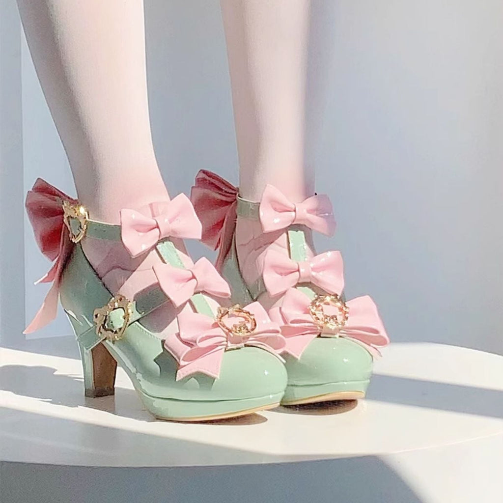Bow Adorned Lolita High Heels