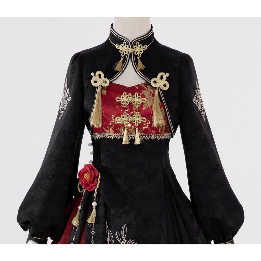 Stylish Asymmetrical Chinese Lolita Attire