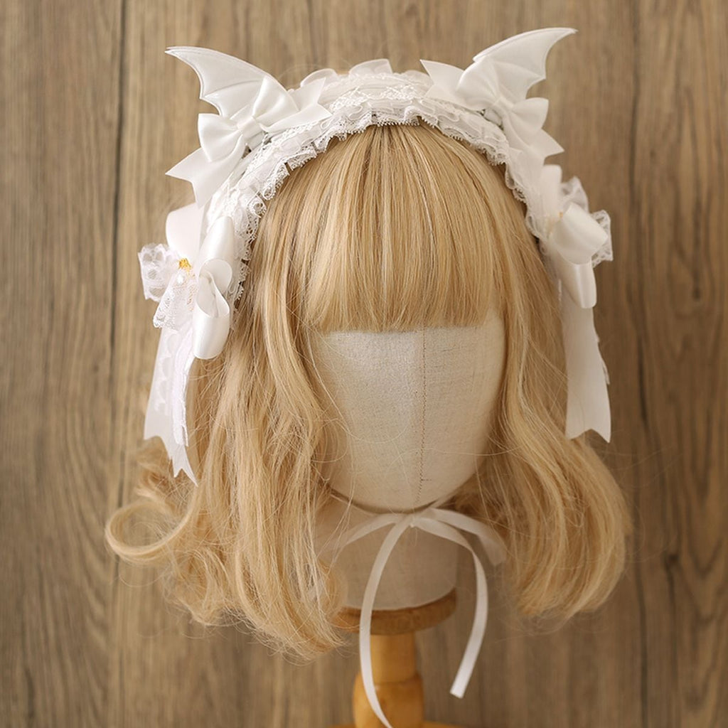 Devil Wings Lace Headpiece
