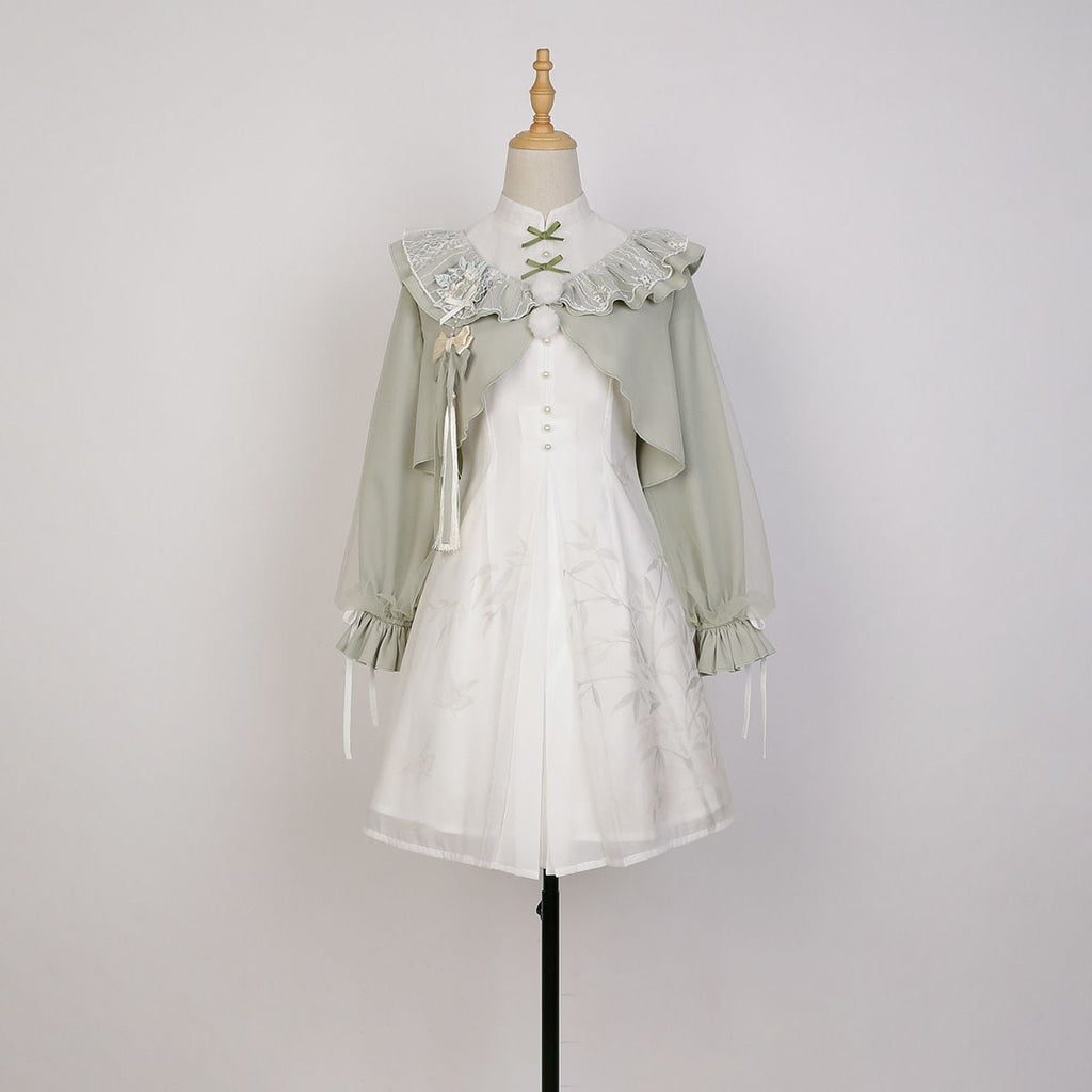 Chinese-Style Frill Dress