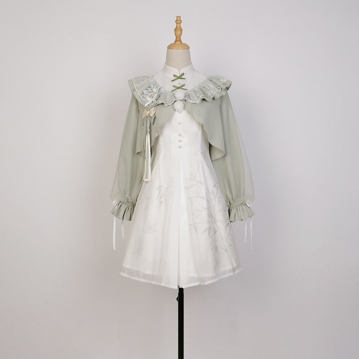 Chinese-Style Frill Dress