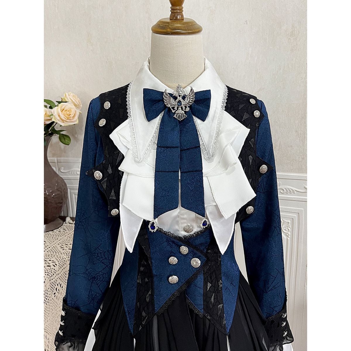 Regal Blue and White Prince Ensemble