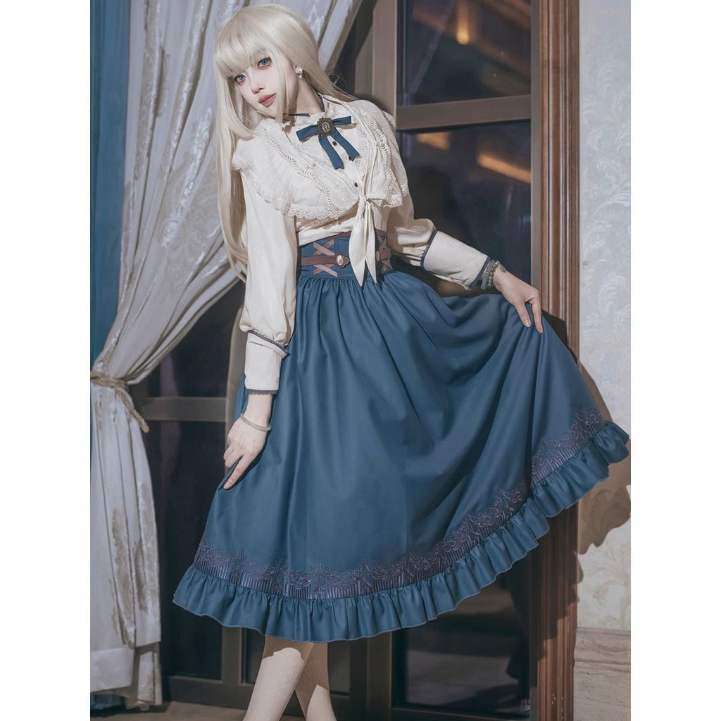 Elegant Long Skirt Set