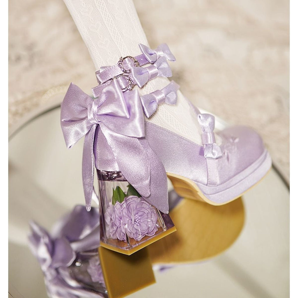 Elegant Flower Accent Pumps