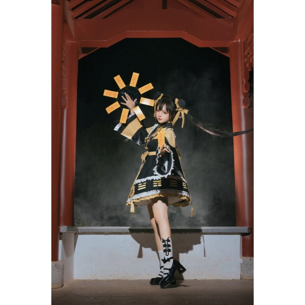Chinese-Inspired Lolita Dress Ensemble