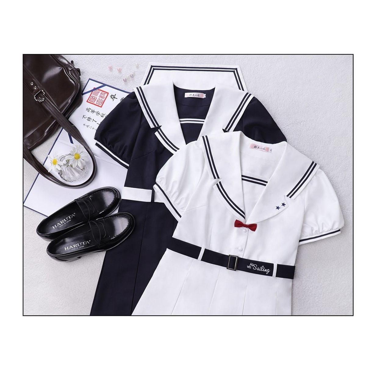 Cute Short Sleeve Sailor Outfit