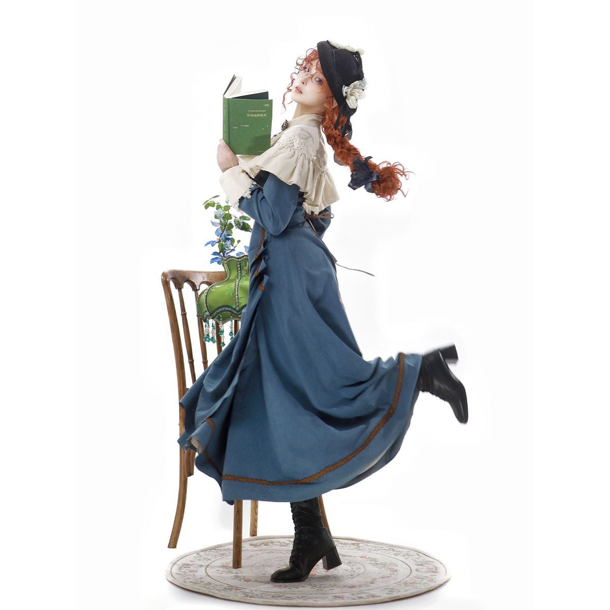 Elegant Sapphire Blue Dress