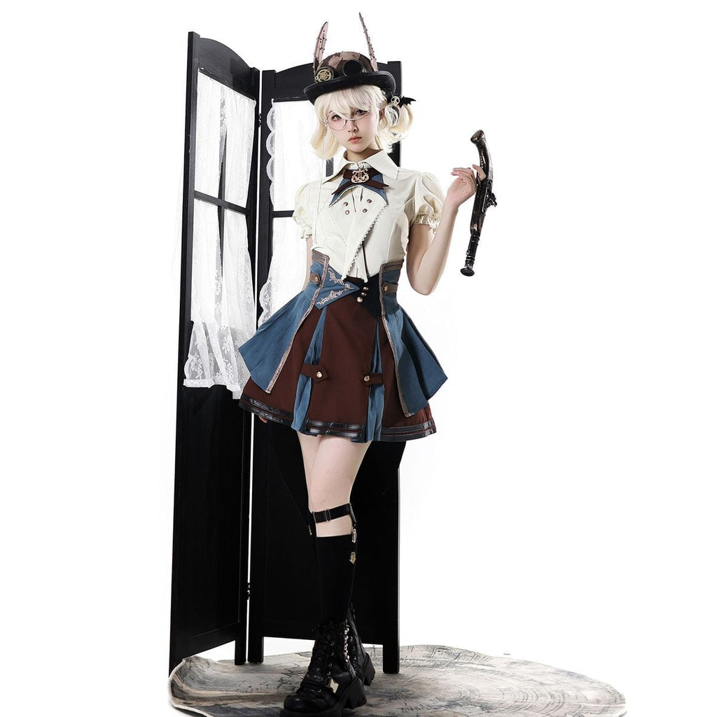 Steampunk Short Sleeve Ensemble