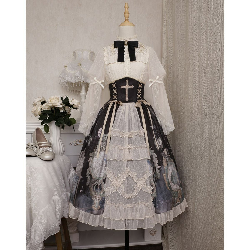Chic Gothic Cross Lolita Dress