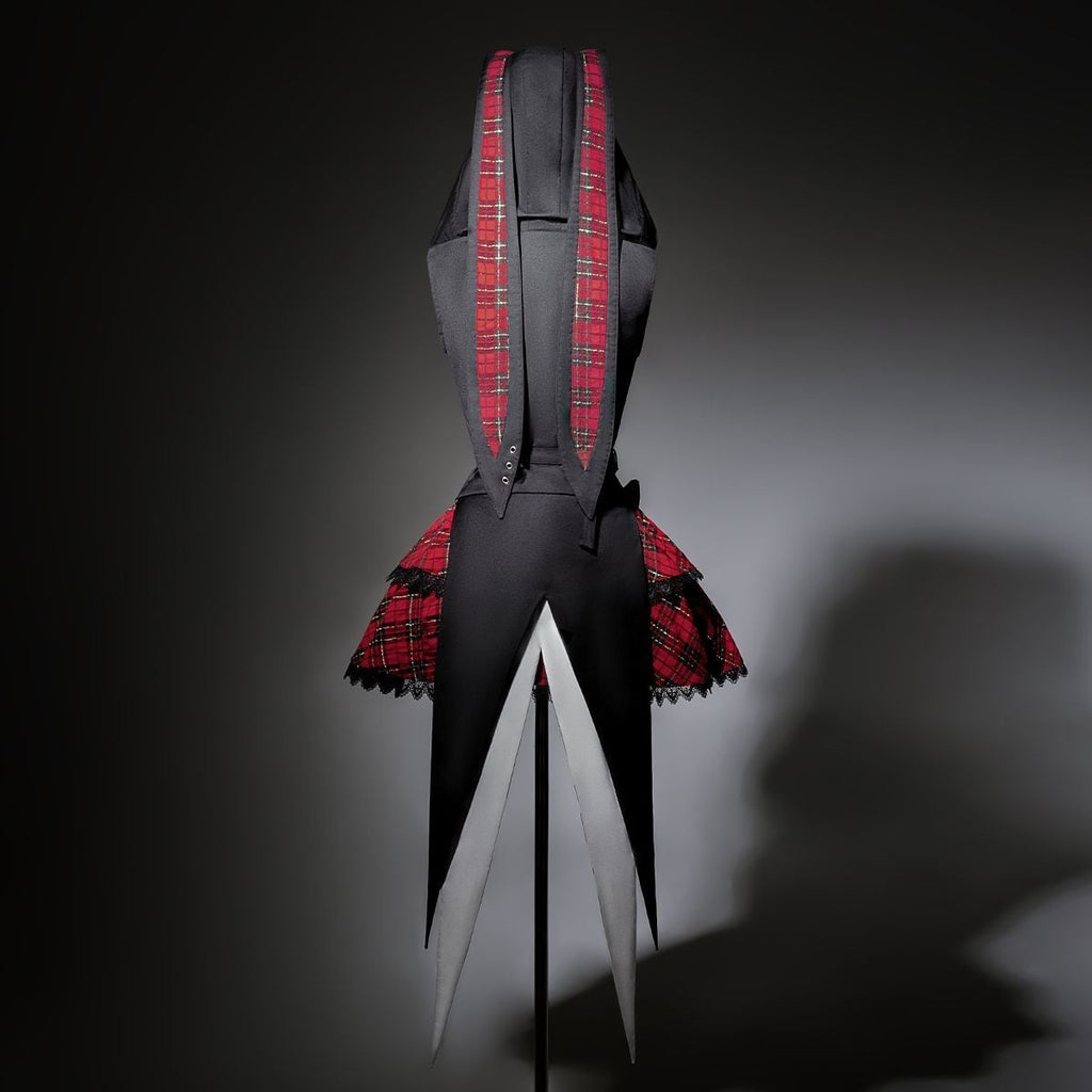 Whimsical Checkered Rabbit Set