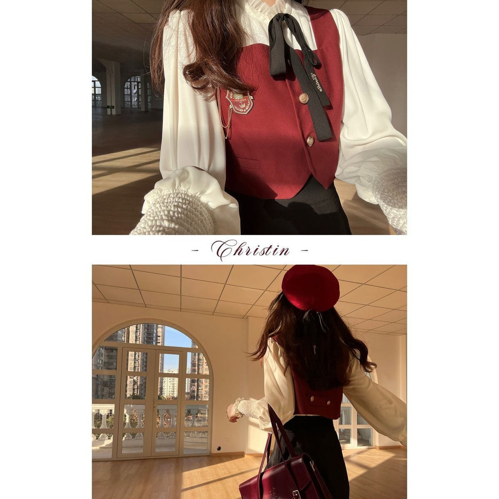 Elegant Long Skirt and Cape Ensemble