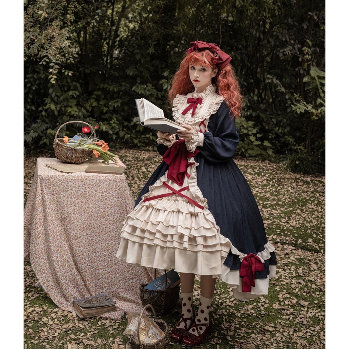 Elegant Snow White Ruffled Dress