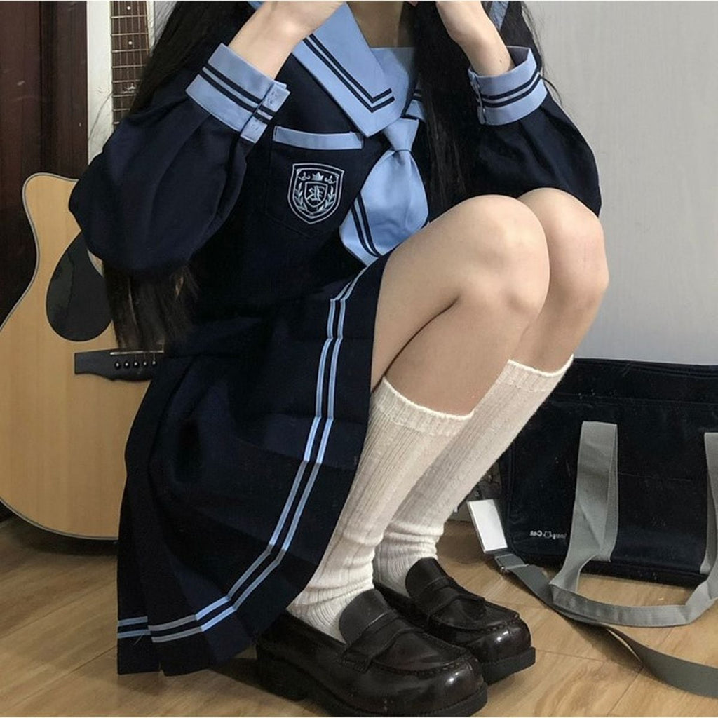 Navy Blue Sailor Outfit Set
