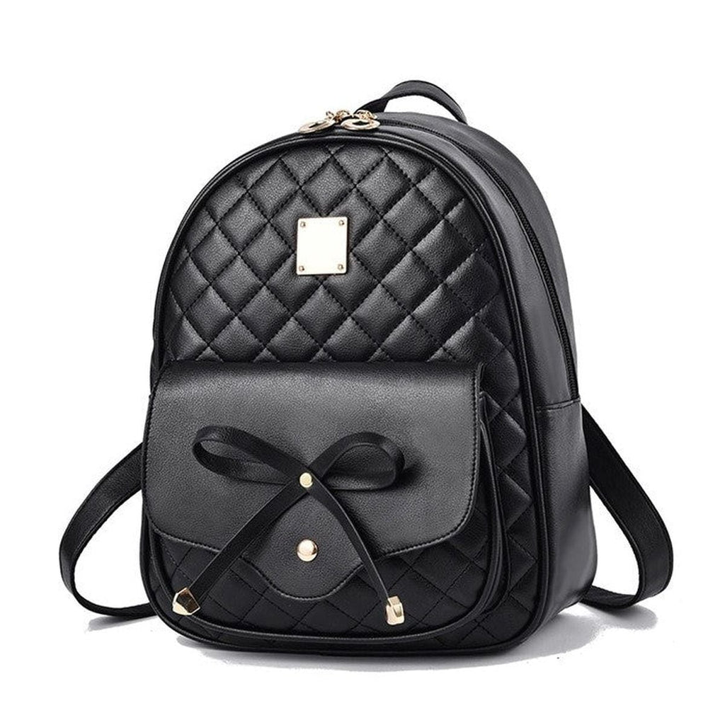 Ribbon Front Backpack with Pouch and Case