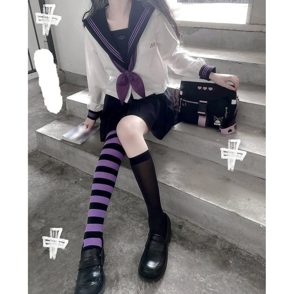 Purple and Black Sailor Uniform