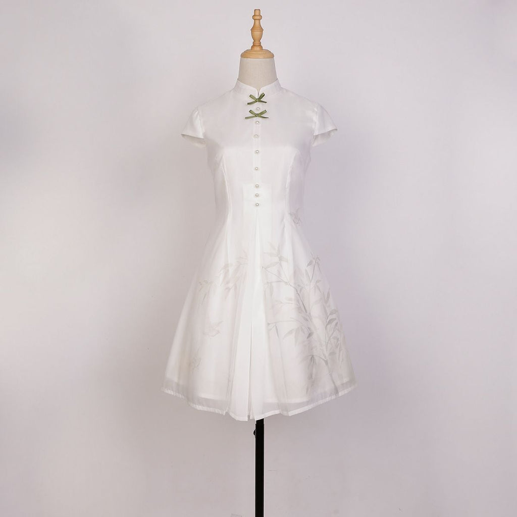 Chinese-Style Frill Dress