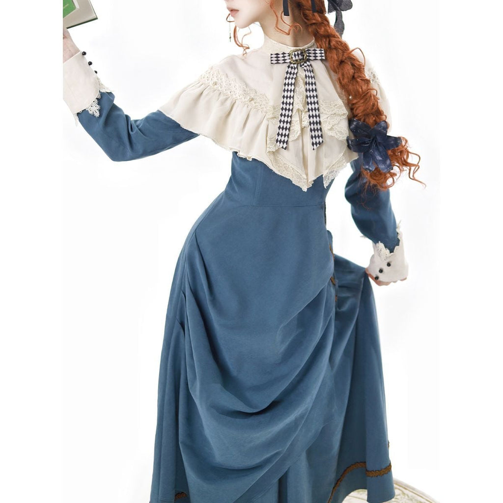 Elegant Sapphire Blue Dress