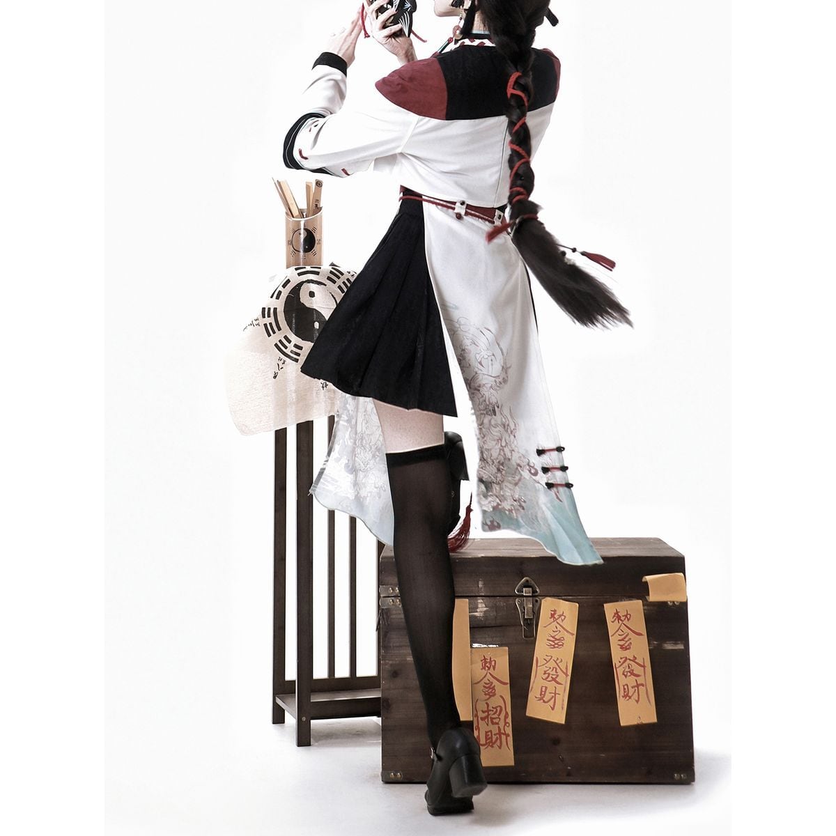 Stylish Asymmetrical Oriental Lolita Set