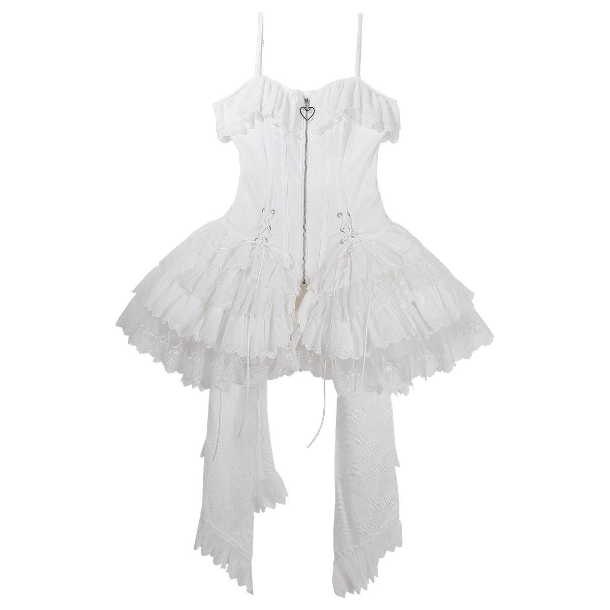 Magical Girl White Frill Dress Set