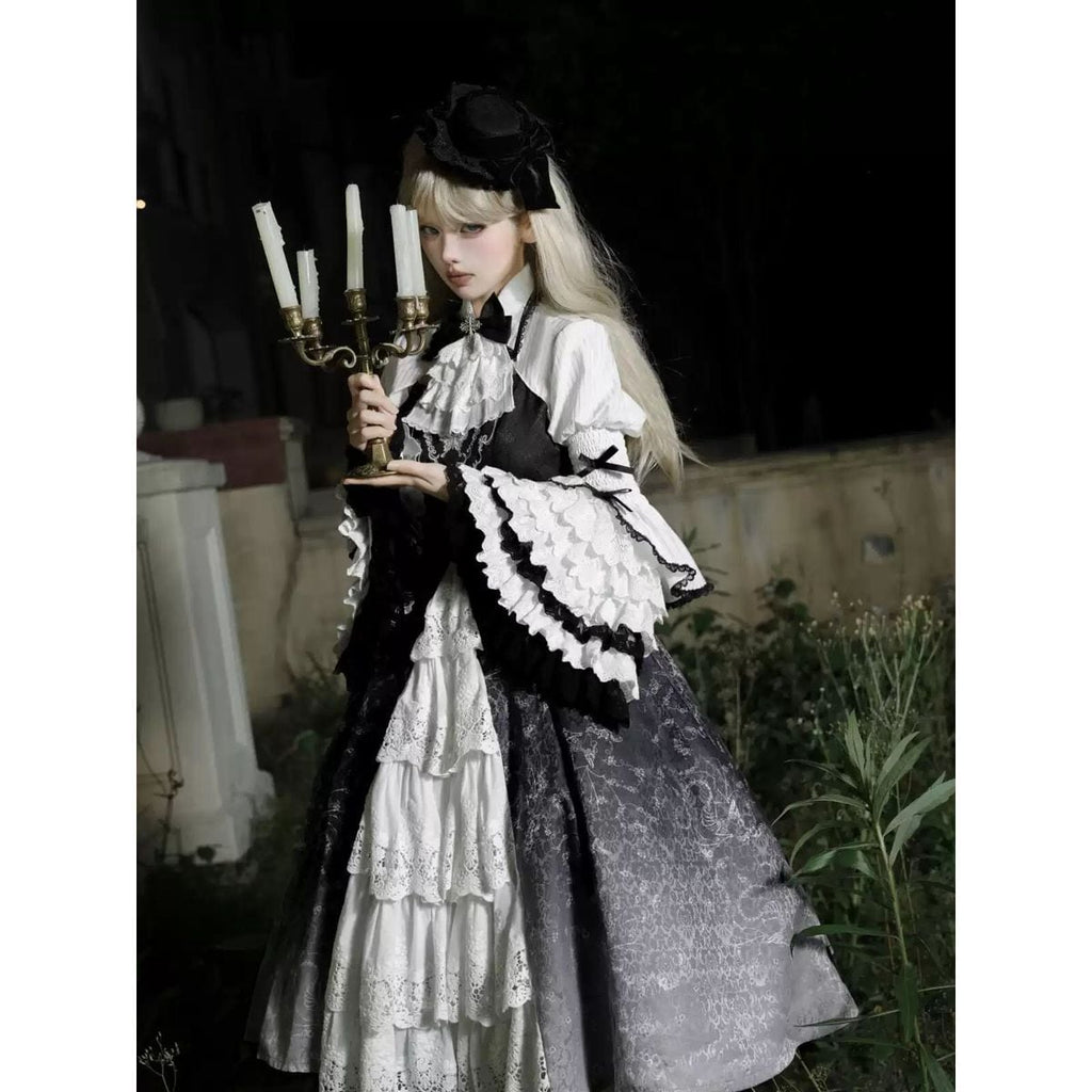 Gothic Gradient Princess Sleeve Ensemble