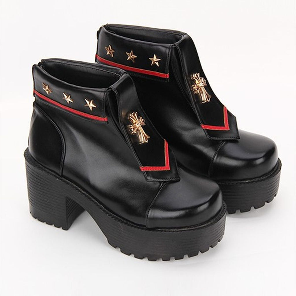Military Style Lolita Ankle Boots
