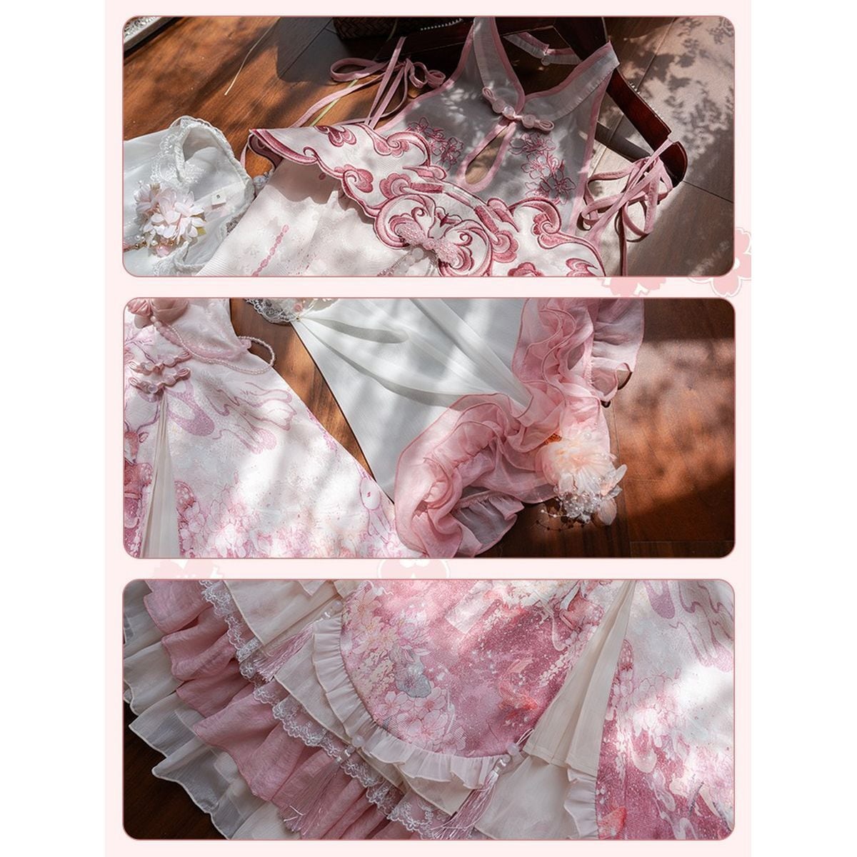 Cherry Blossom Chinese-Inspired Dress