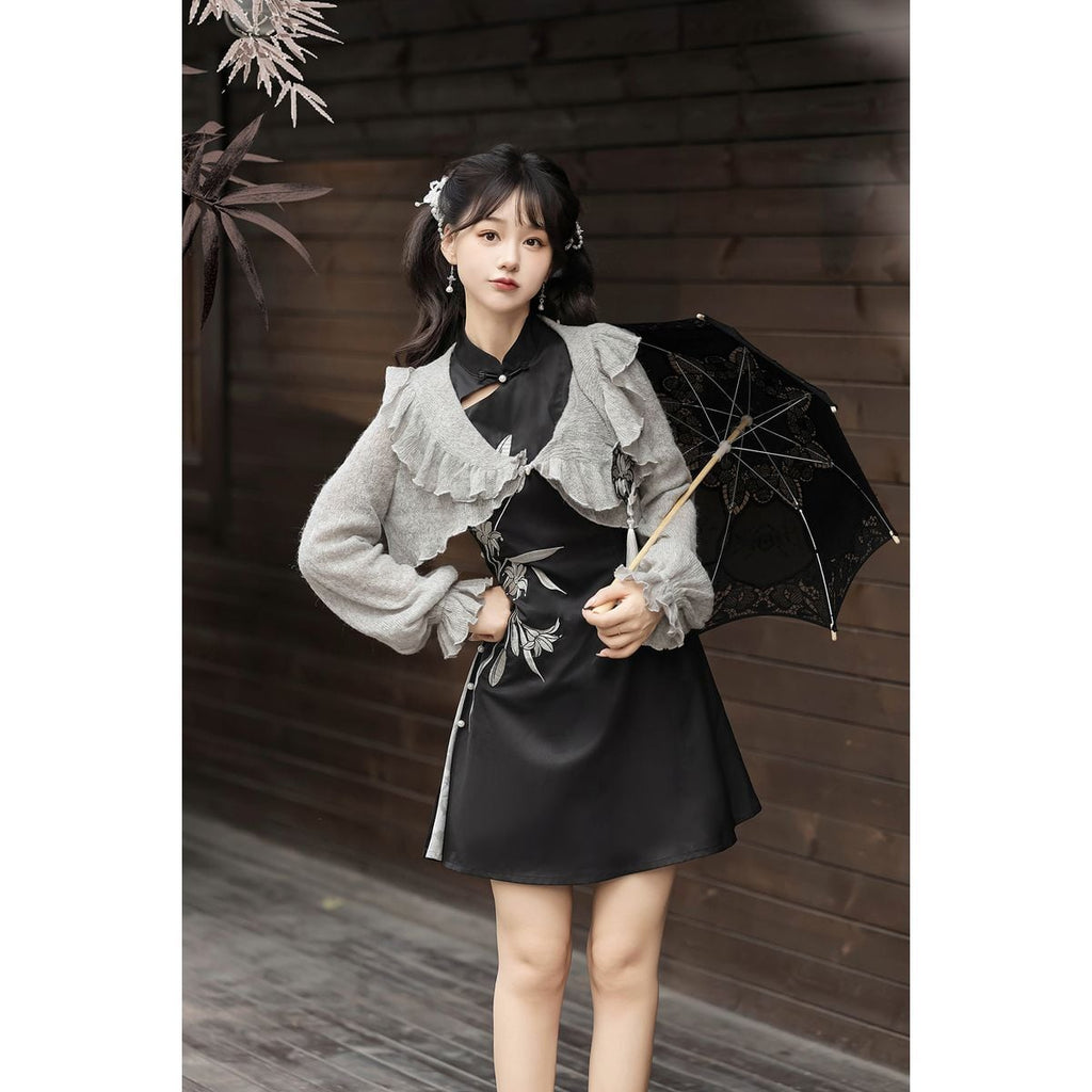 Graceful China-Style Dress Set