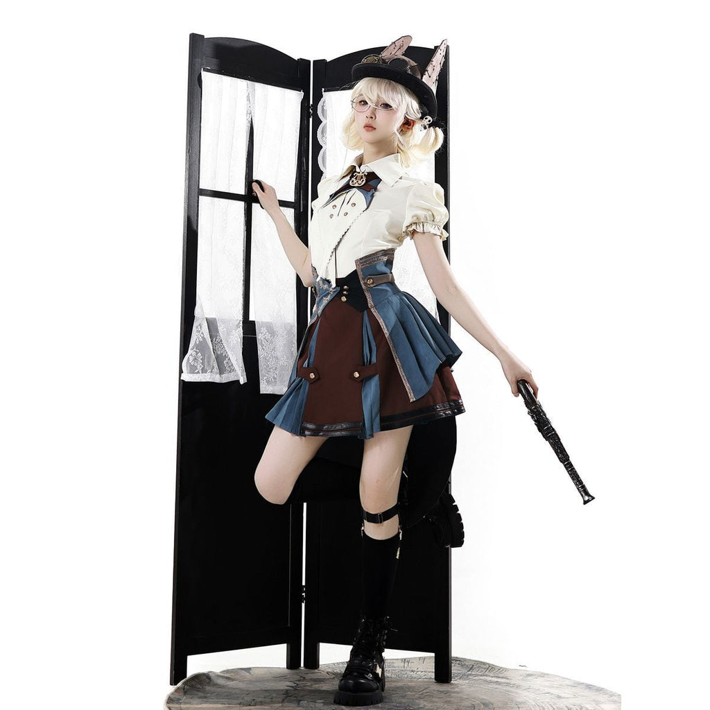 Steampunk Short Sleeve Ensemble