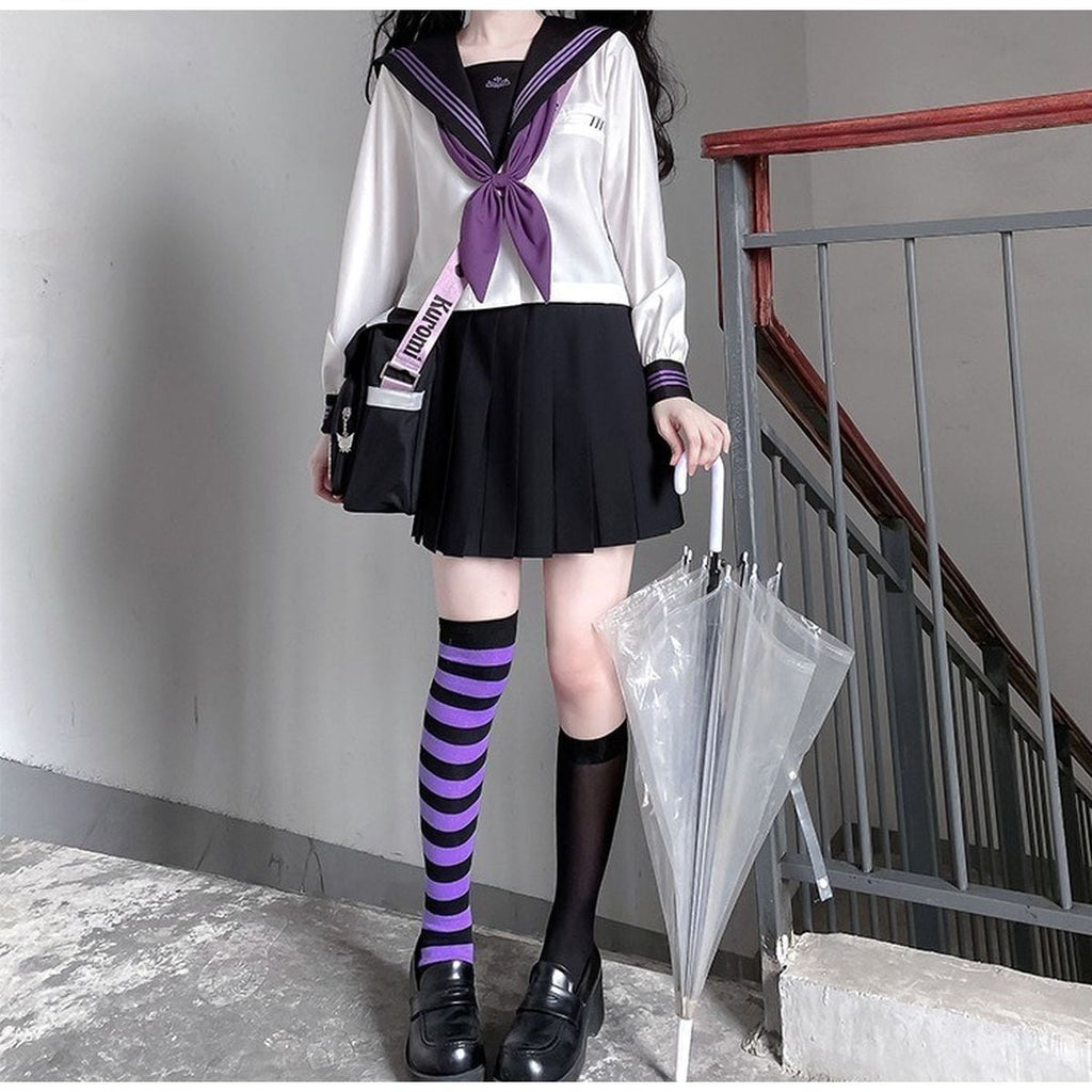 Purple and Black Sailor Uniform