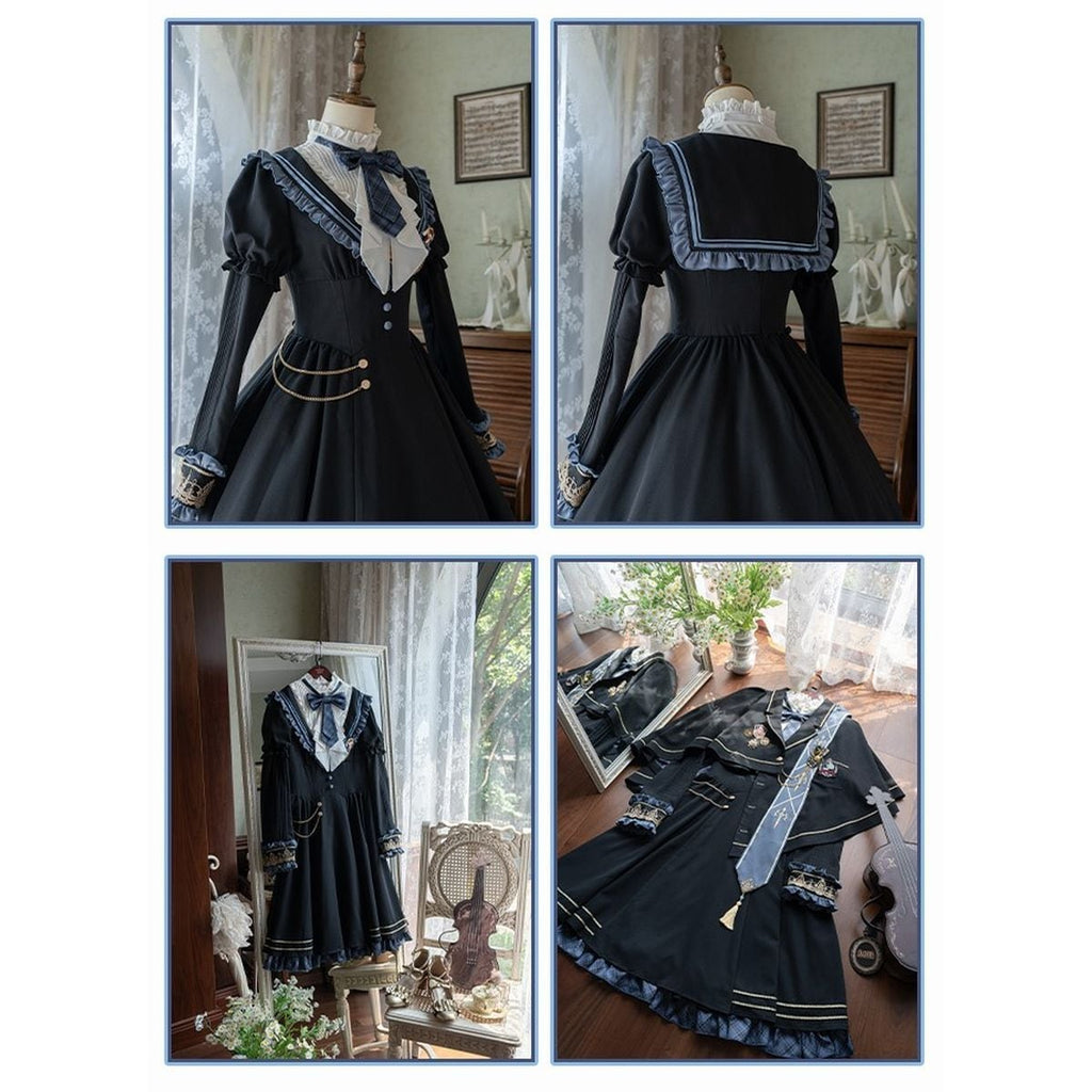 Classical Academy Cape Dress Set