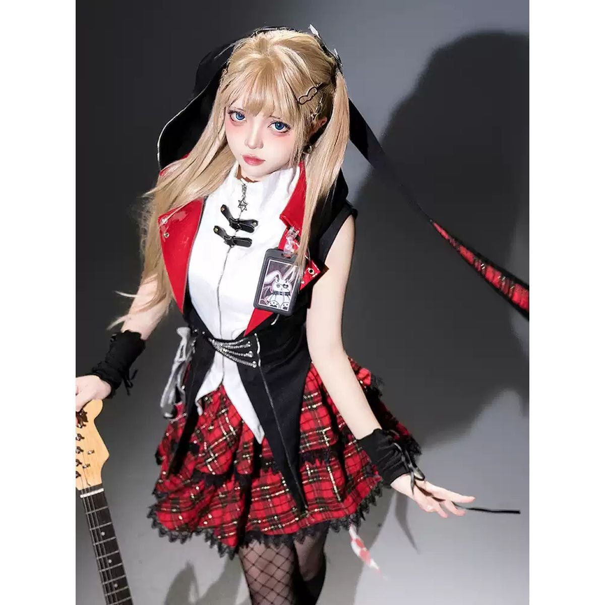 Whimsical Checkered Rabbit Set