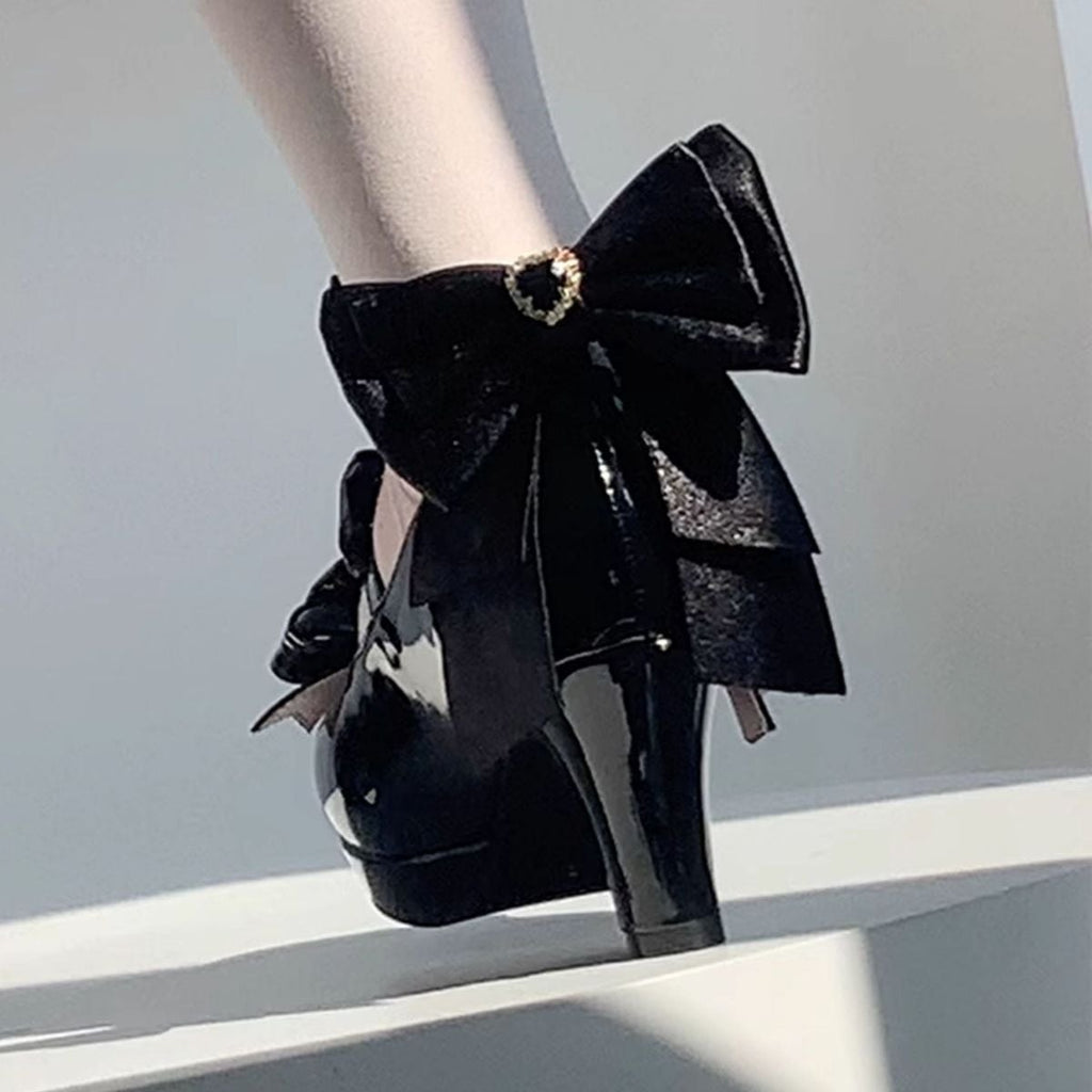Bow Adorned Lolita High Heels