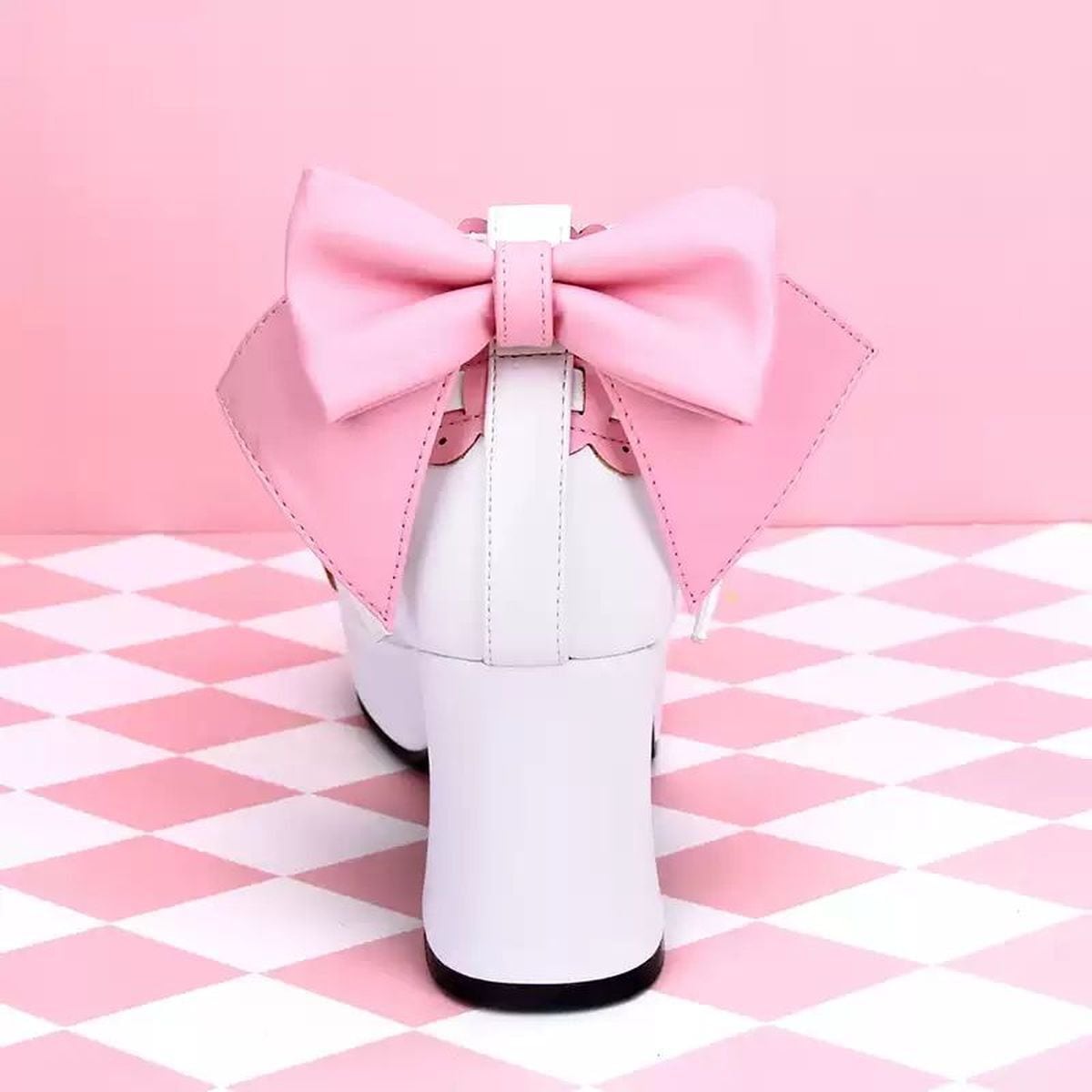 Heart Ribbon Lolita High Heels
