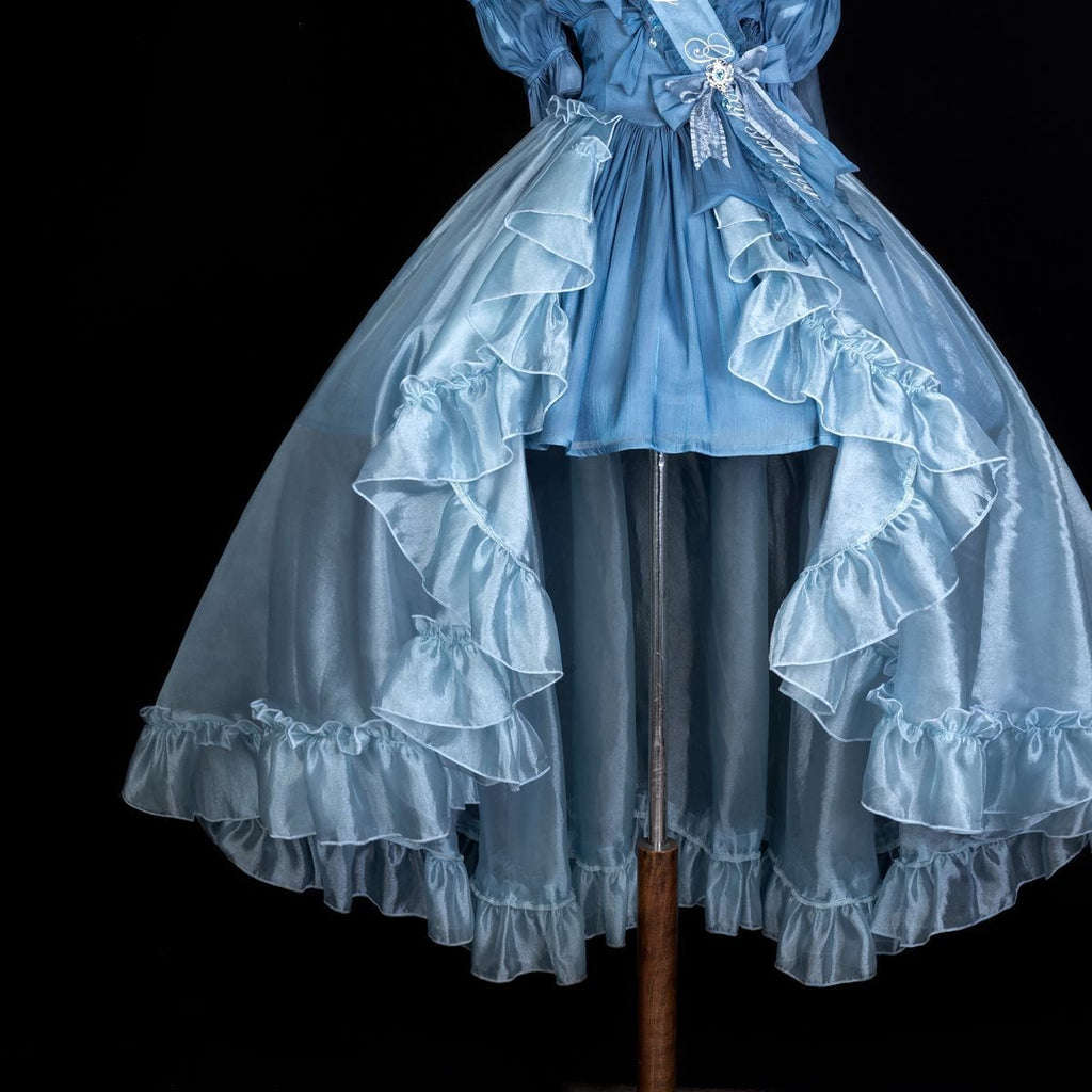 Graceful Pearl Frill Dress Outfit