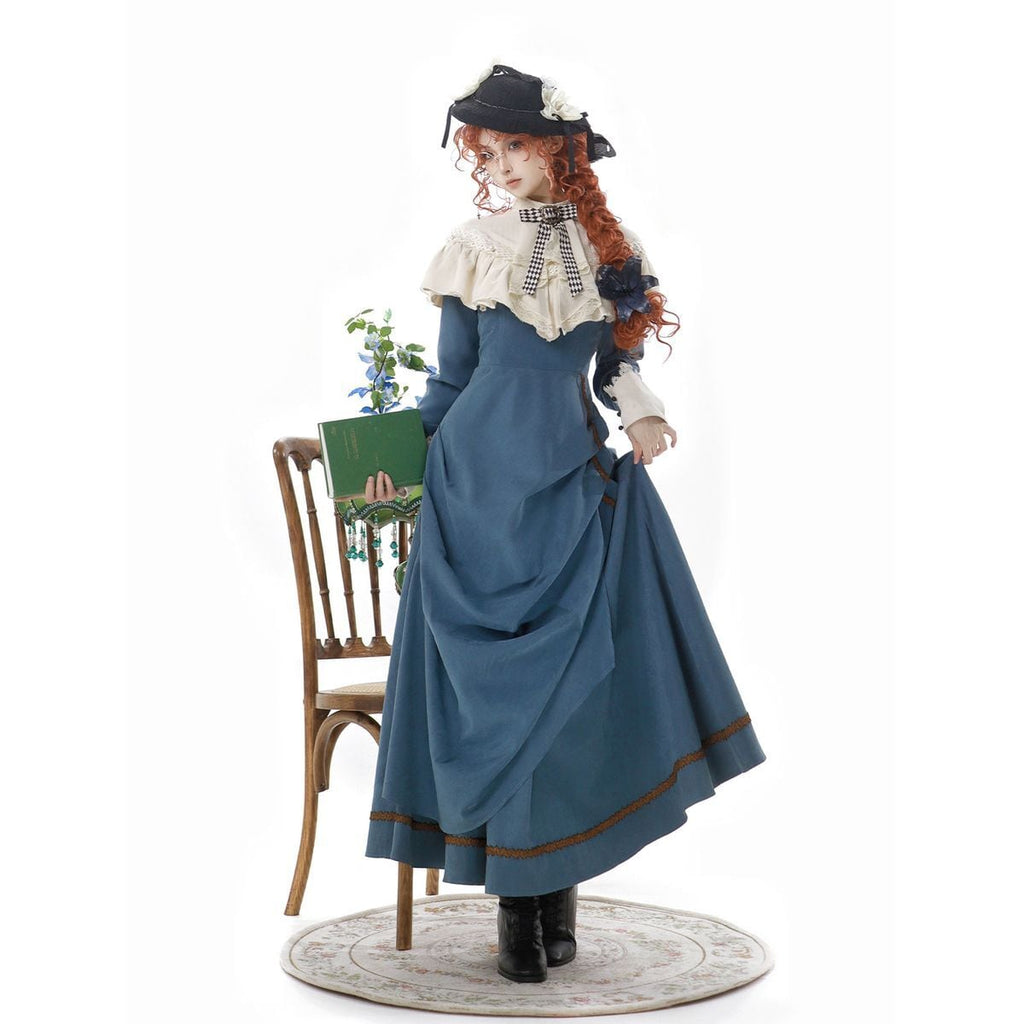 Elegant Sapphire Blue Dress