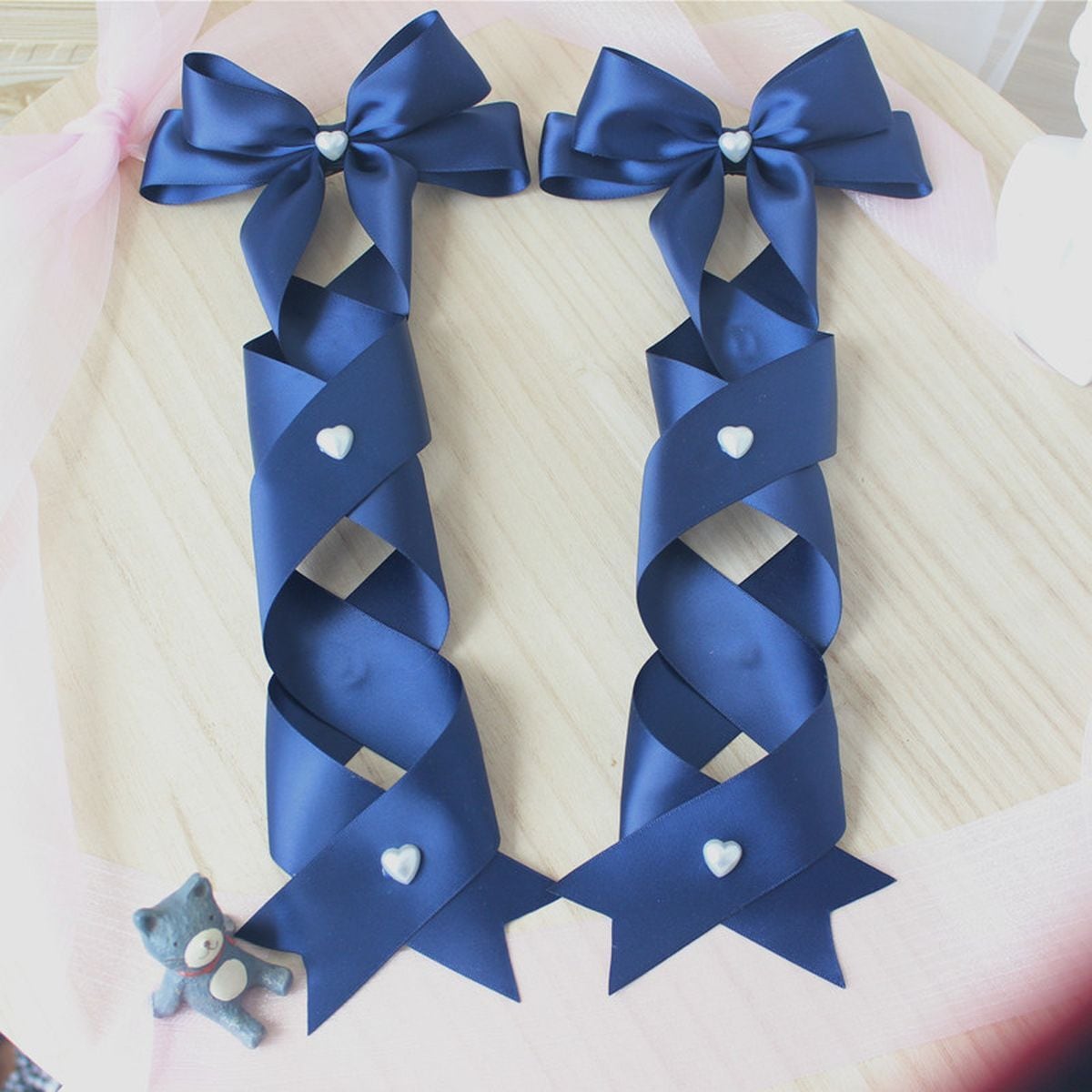 Twin Tail Ribbon Hair Accessories