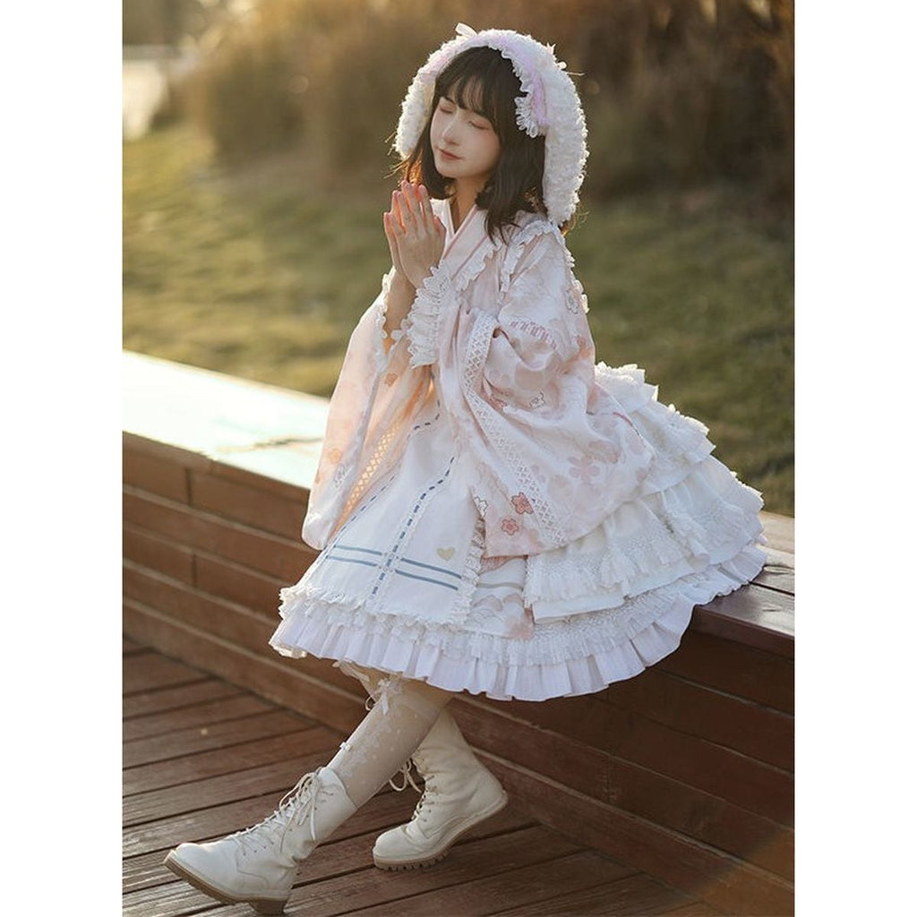Sweet Lolita Mini Skirt Kimono Dress