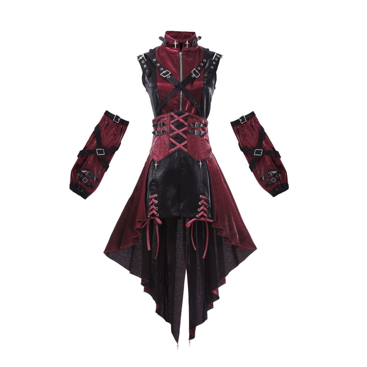 Gothic Punk Rock Red & Black Set