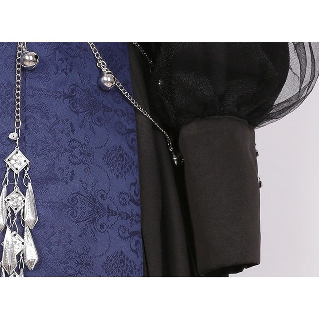 Chinese-Inspired Embroidered Jewel Dress