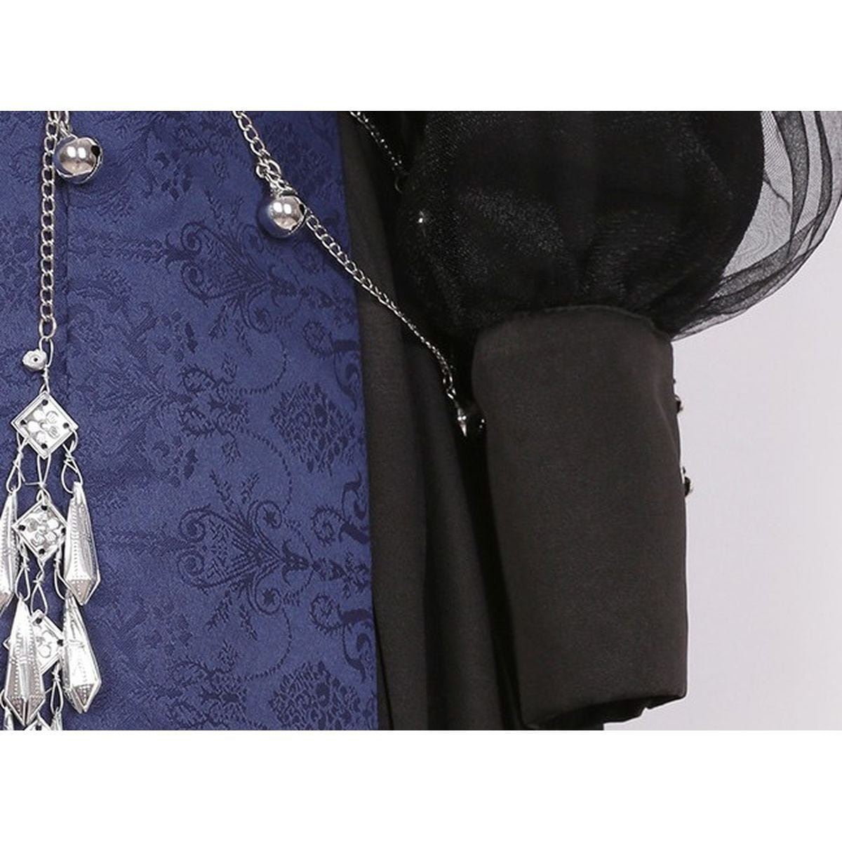 Chinese-Inspired Embroidered Jewel Dress