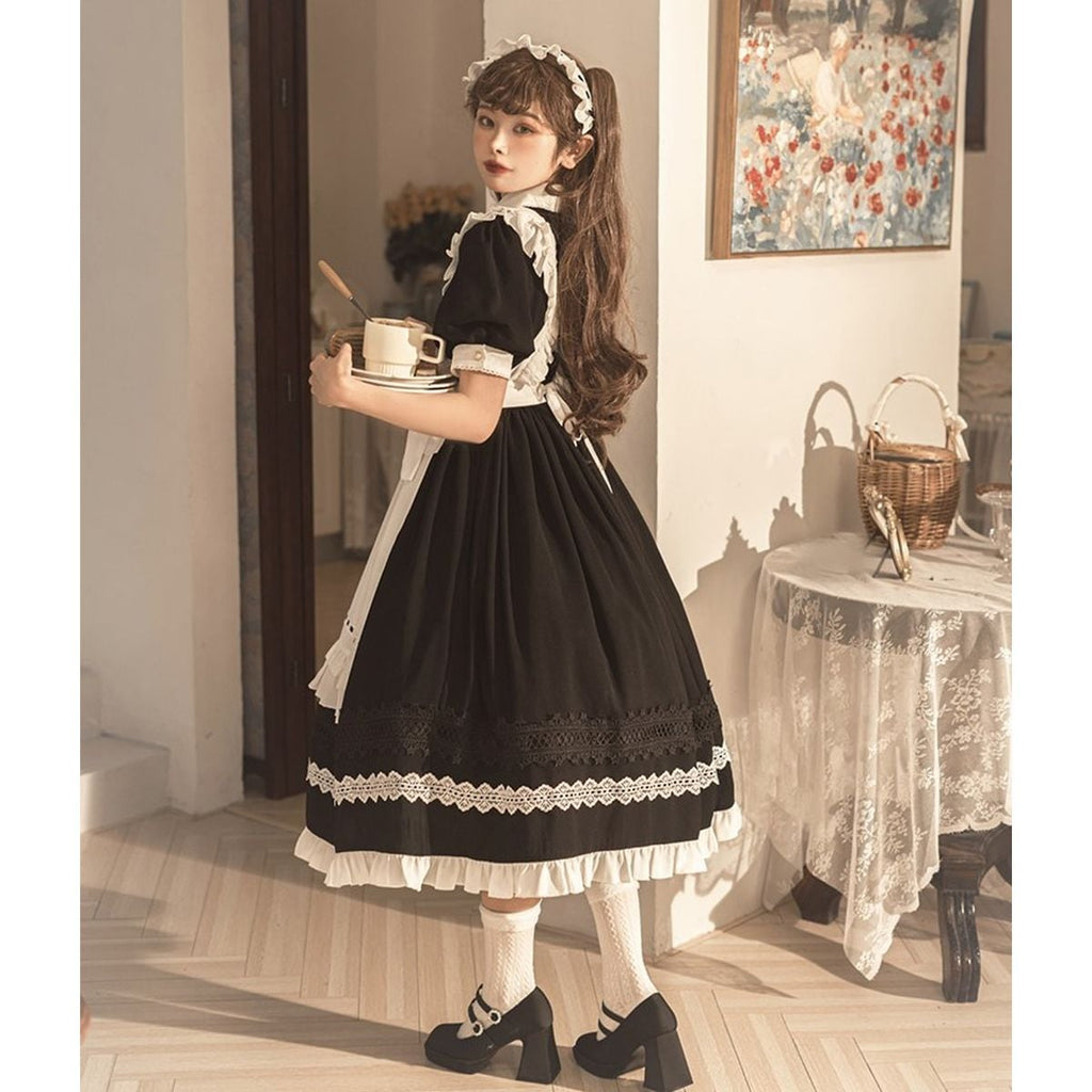Victorian-Style Long Maid Outfit