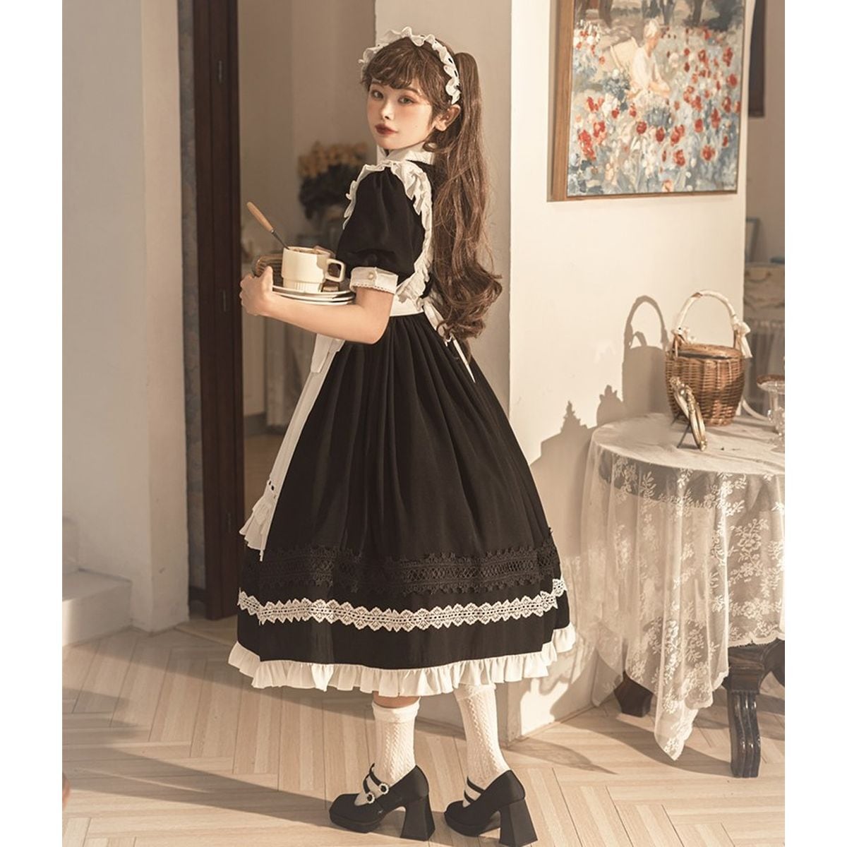 Victorian-Style Long Maid Outfit