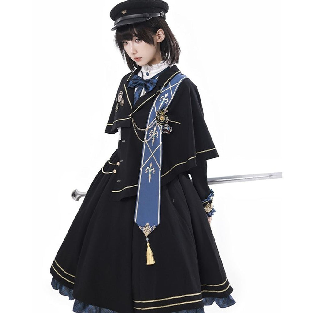 Classical Academy Cape Dress Set
