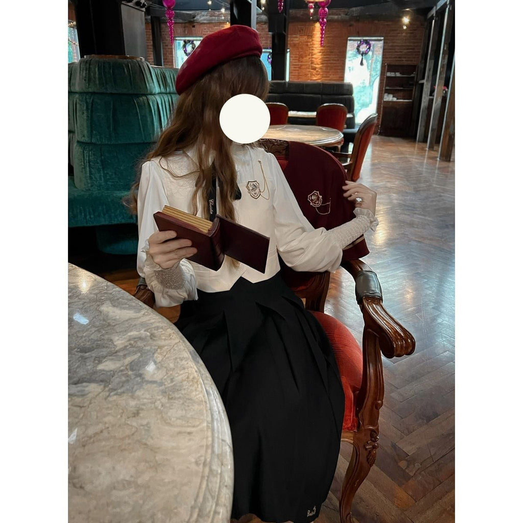 Elegant Long Skirt and Cape Ensemble